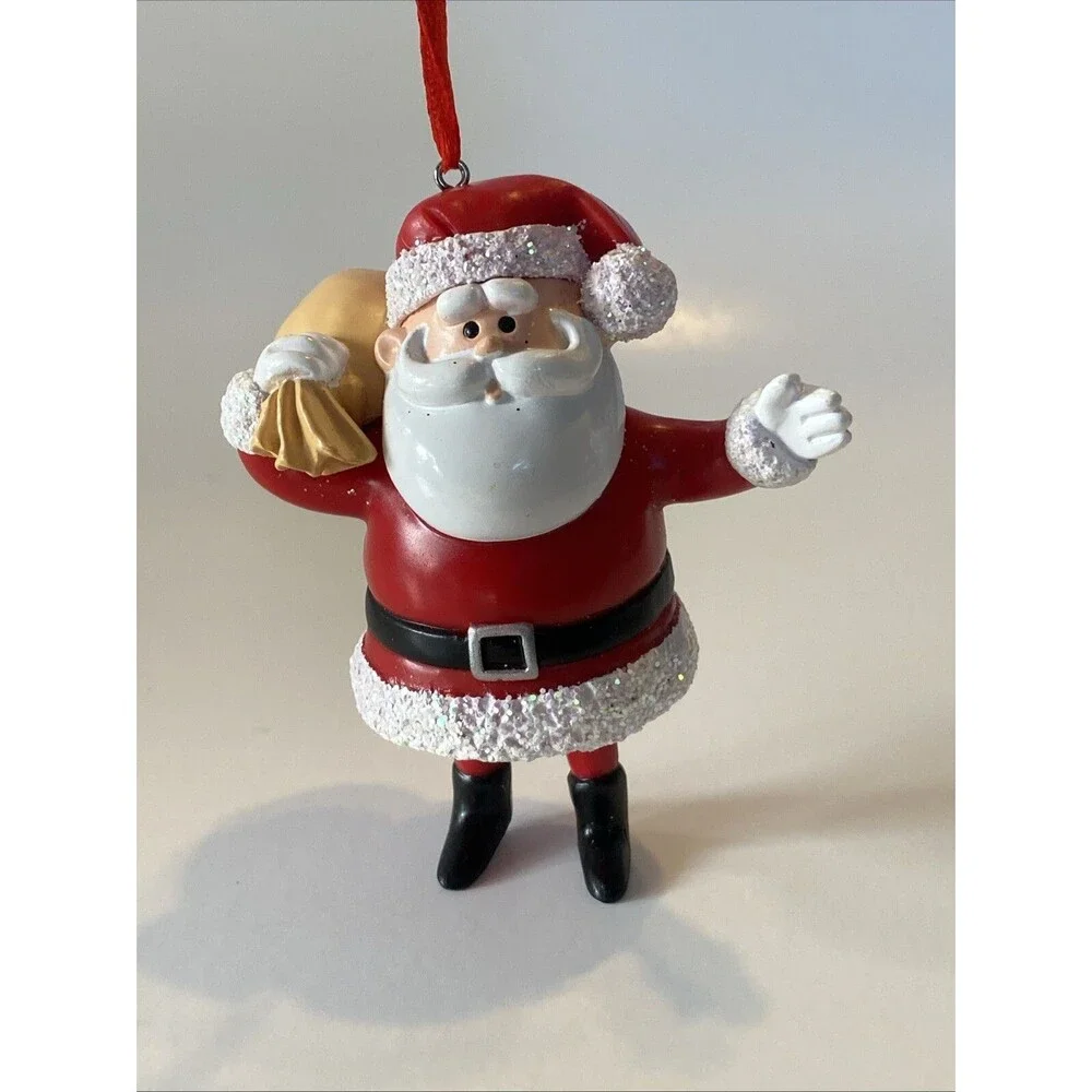 Department 56 Waving Santa Claus Christmas Ornament NWT 3